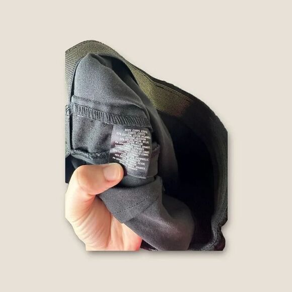 Anthropologie Essential Skinny Pants Black Motif Foil Embossed High Rise Size 12 - Picture 5 of 5